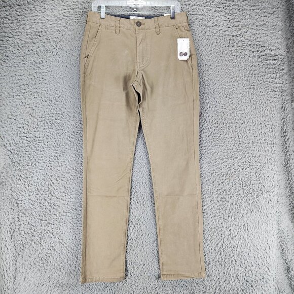 Flag & Anthem Pants  Mens 30x34 Tan Stretch Mid Rise Nashville Straight *NWT* - Picture 1 of 16
